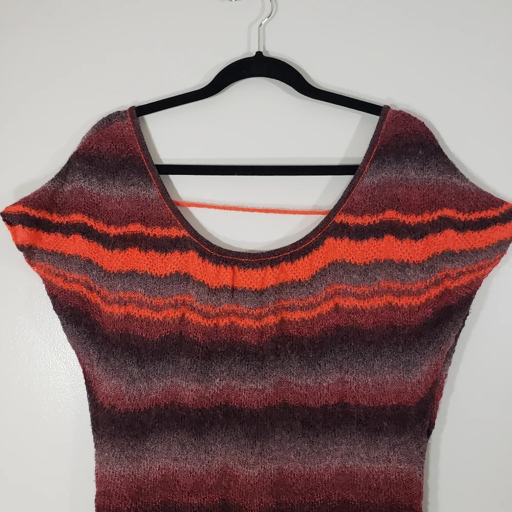 FREE PEOPLE ombre striped tunic sweater dress